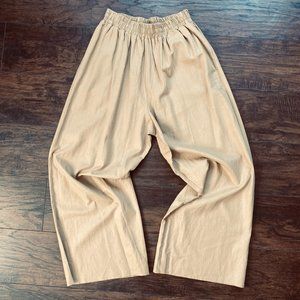 Vintage Linen Wide Leg Easy Pants